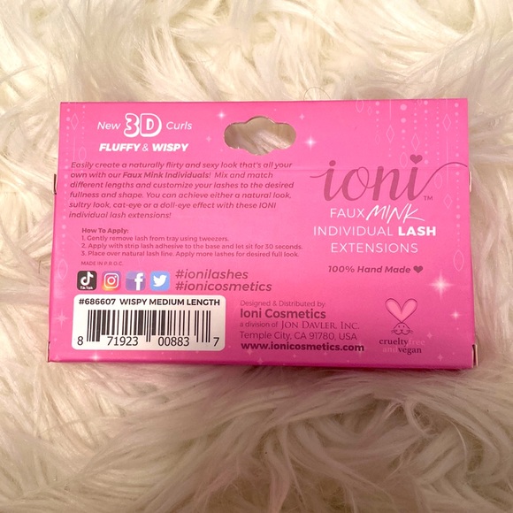 Ioni 3D curls faux mink individual lash extensions - Picture 2 of 2
